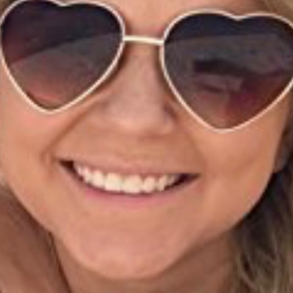 Love Gold Aviator Sunglasses New With Tags